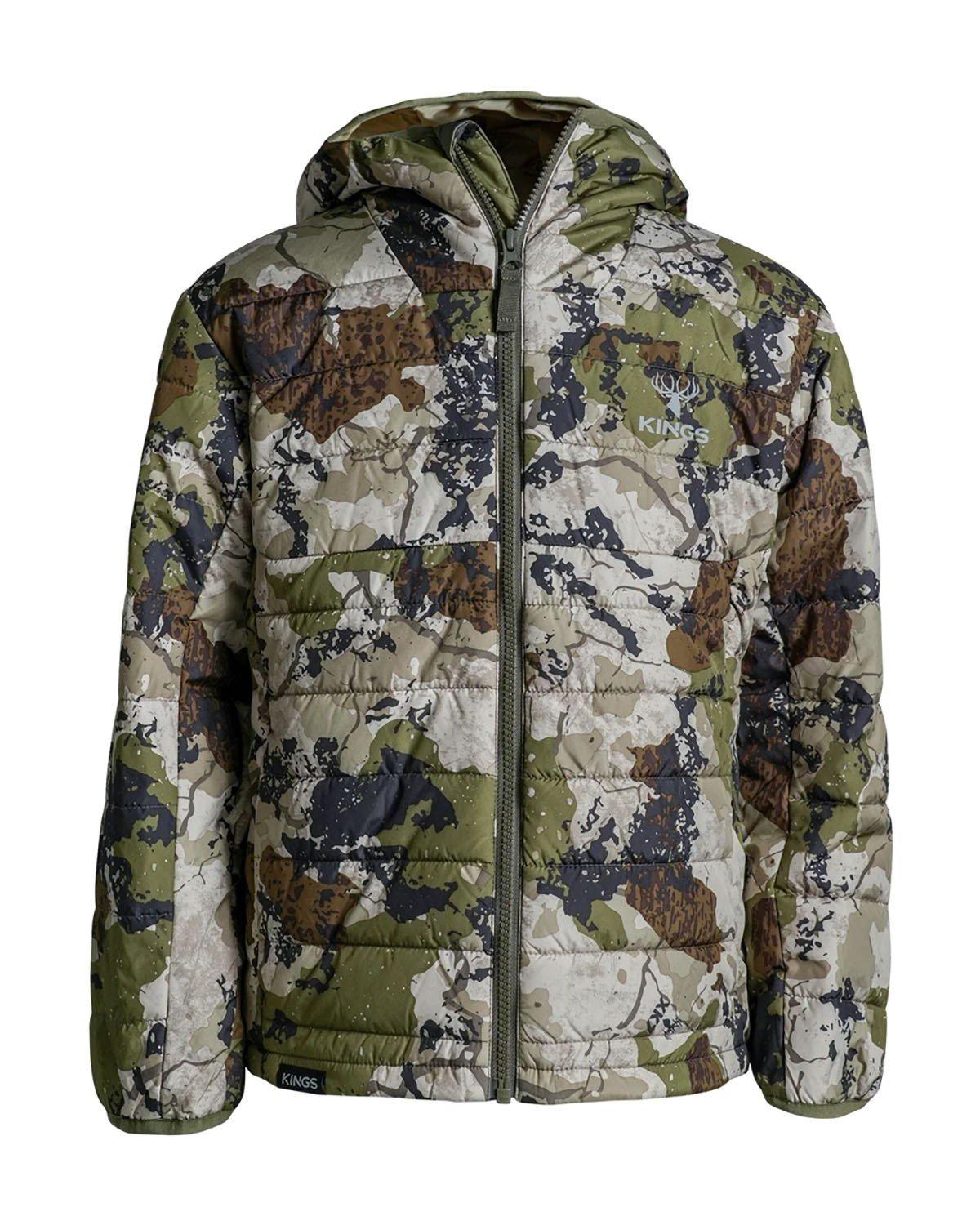 Youth King's Camo Transition Hooded Softshell Jacket - King's Camo