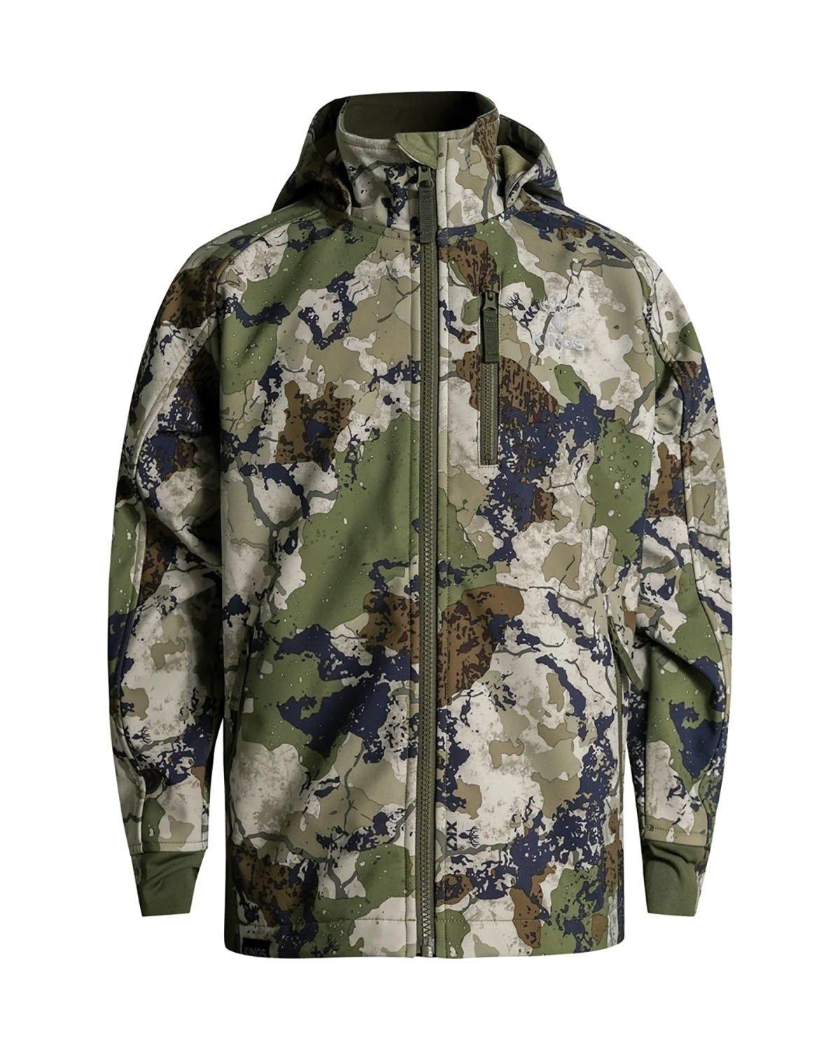 Youth King's Camo Rover Hooded Softshell Jacket - King's Camo