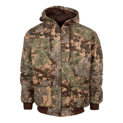 Men's King's Camo Bomber Jacket Hooded Jacket - Primary Image