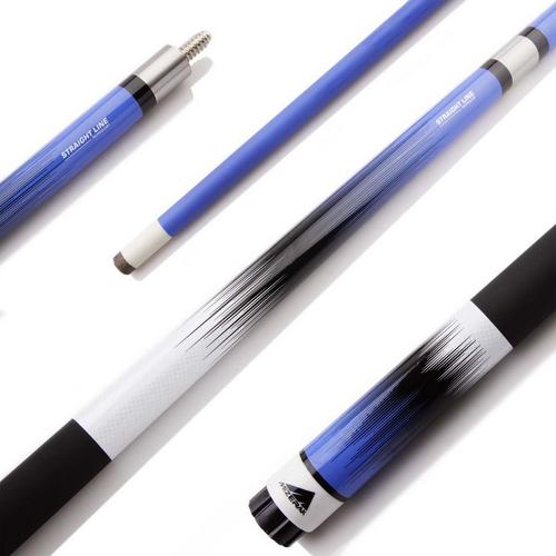 MIZERAK Graphstrike 58" 2-Piece Fiberglass Graphite Composite Billiard/Pool Cue - Blue - Primary Image
