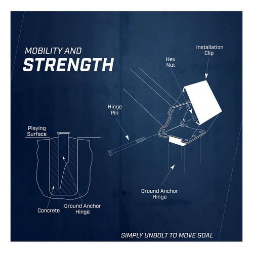 Goalsetter Contender 54" Acrylic In-Ground Basketball Hoop - Primary Image