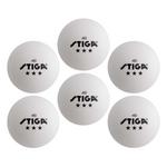 STIGA 3-Star 6-Pack White Ping Pong Balls - Thumbnail 1 of 7