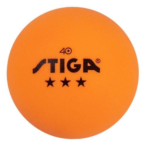 STIGA 3-Star 6-Pack Orange Ping Pong Balls - Primary Image