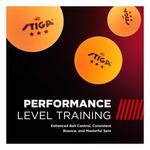 STIGA 3-Star 6-Pack Orange Ping Pong Balls - Thumbnail 3 of 7