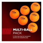 STIGA 3-Star 6-Pack Orange Ping Pong Balls - Thumbnail 4 of 7