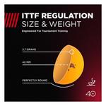 STIGA 3-Star 6-Pack Orange Ping Pong Balls - Thumbnail 5 of 7