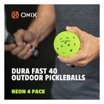 ONIX Dura Fast Pickleballs - 4 Pack - Thumbnail 3 of 10