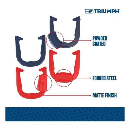 Triumph Patriotic Forged Horseshoe Set - Primary Image