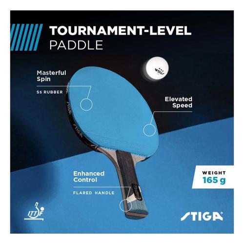 STIGA Blue Pro Carbon Table Tennis Paddle - Primary Image