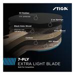 STIGA Blue Pro Carbon Table Tennis Paddle - Thumbnail 3 of 6
