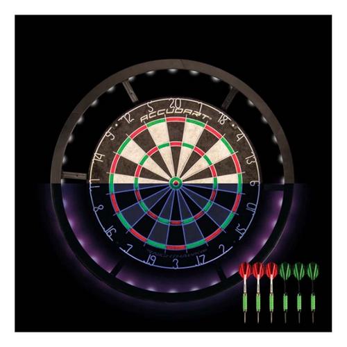 Accudart Nighthawk 2in1 LED/Blacklight Bristle Dartboard - Primary Image