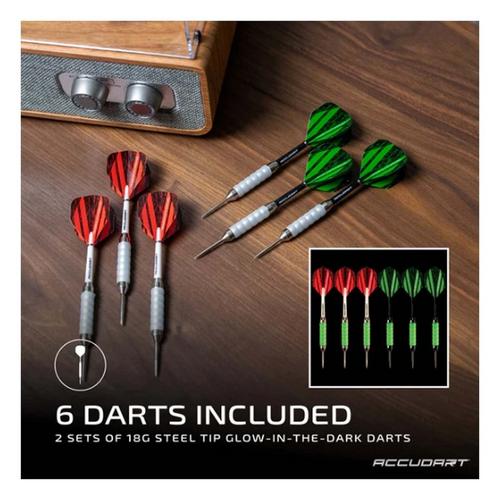 Accudart Nighthawk 2in1 LED/Blacklight Bristle Dartboard - Primary Image