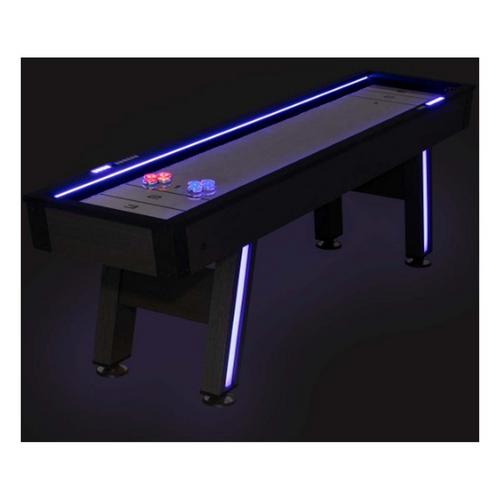 Atomic 9' Azure LED Shuffleboard Table - Primary Image