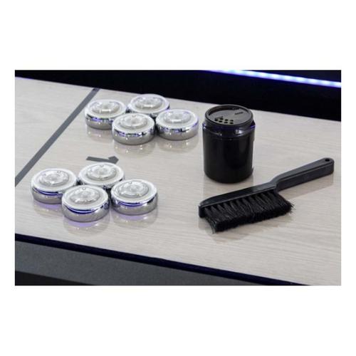 Atomic 9' Azure LED Shuffleboard Table - Primary Image