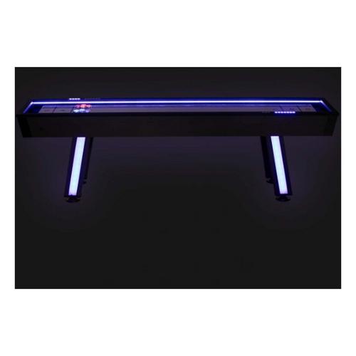Atomic 9' Azure LED Shuffleboard Table - Primary Image