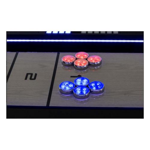 Atomic 9' Azure LED Shuffleboard Table - Primary Image