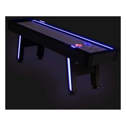 Atomic 9' Azure LED Shuffleboard Table - Primary Image
