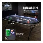 American Legend 84" Oval LED Casino Table - Thumbnail 4 of 8