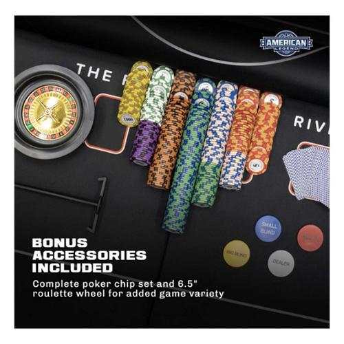 American Legend 84" Oval LED Casino Table - Primary Image