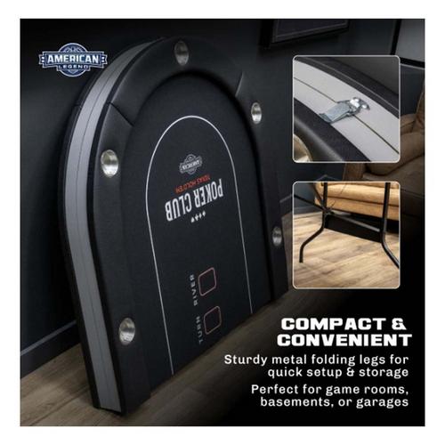 American Legend 84" Oval LED Casino Table - Primary Image