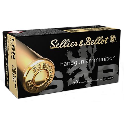 Sellier & Bellot 100 Gr LRN 32 S&W Long Handgun Ammunition 50 Round Box - Primary Image