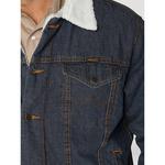 Men's Wrangler Western Style Sherpa Lined Denim Jacket - Thumbnail 4 of 5