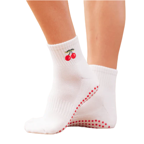 SOULS Very Cherry Grip Quarter Socks - Primary Image