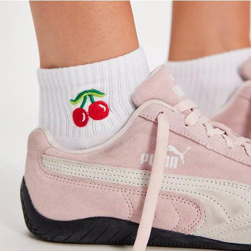 SOULS Very Cherry Grip Quarter Socks - Primary Image