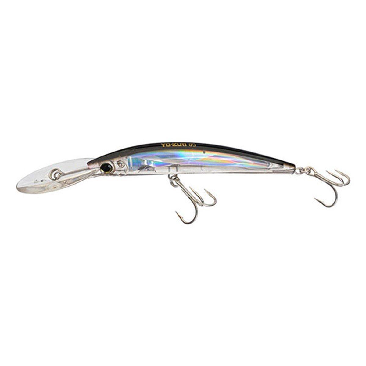 Silver Black - Yo-Zuri Crystal 3D Minnow Deep Diver Crankbait