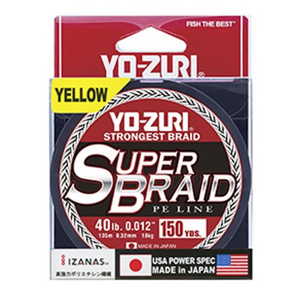 YO-ZURI Super Braided Fishing Line Yellow