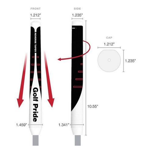 Golf Pride Reverse Taper Round Putter Grip - Primary Image