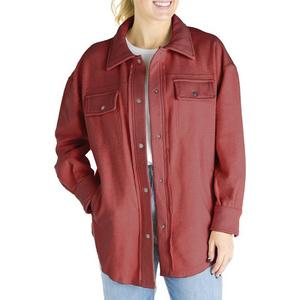 Women's Fornia Jacquard Boyfriend Shirt Jacket