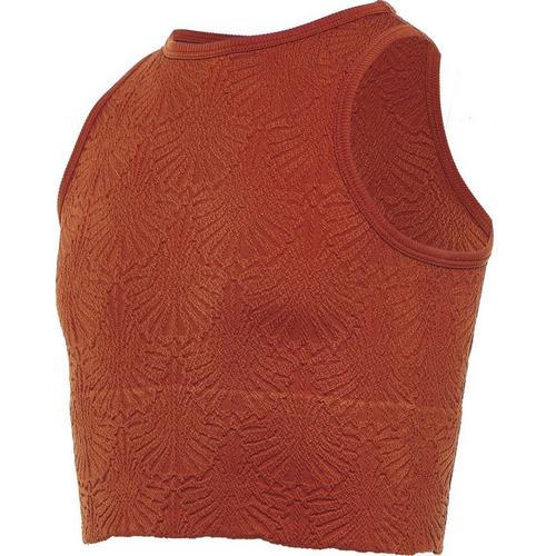 Girls' Fornia High Neck Floral Jacquard Tank Top - Primary Image