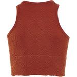 Girls' Fornia High Neck Floral Jacquard Tank Top - Thumbnail 3 of 3