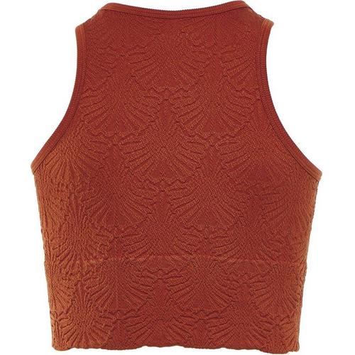 Girls' Fornia High Neck Floral Jacquard Tank Top - Primary Image