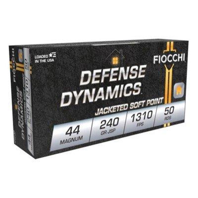 Fiocchi Defense Dynamics JSP 44 Remington Magnum Handgun Ammunition 50 Round Box