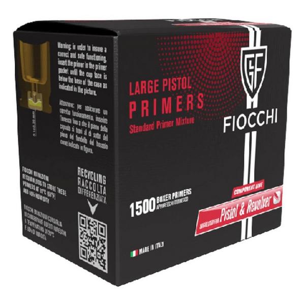 FIOCCHI Standard Large Pistol Primer Brick 1500 ct.