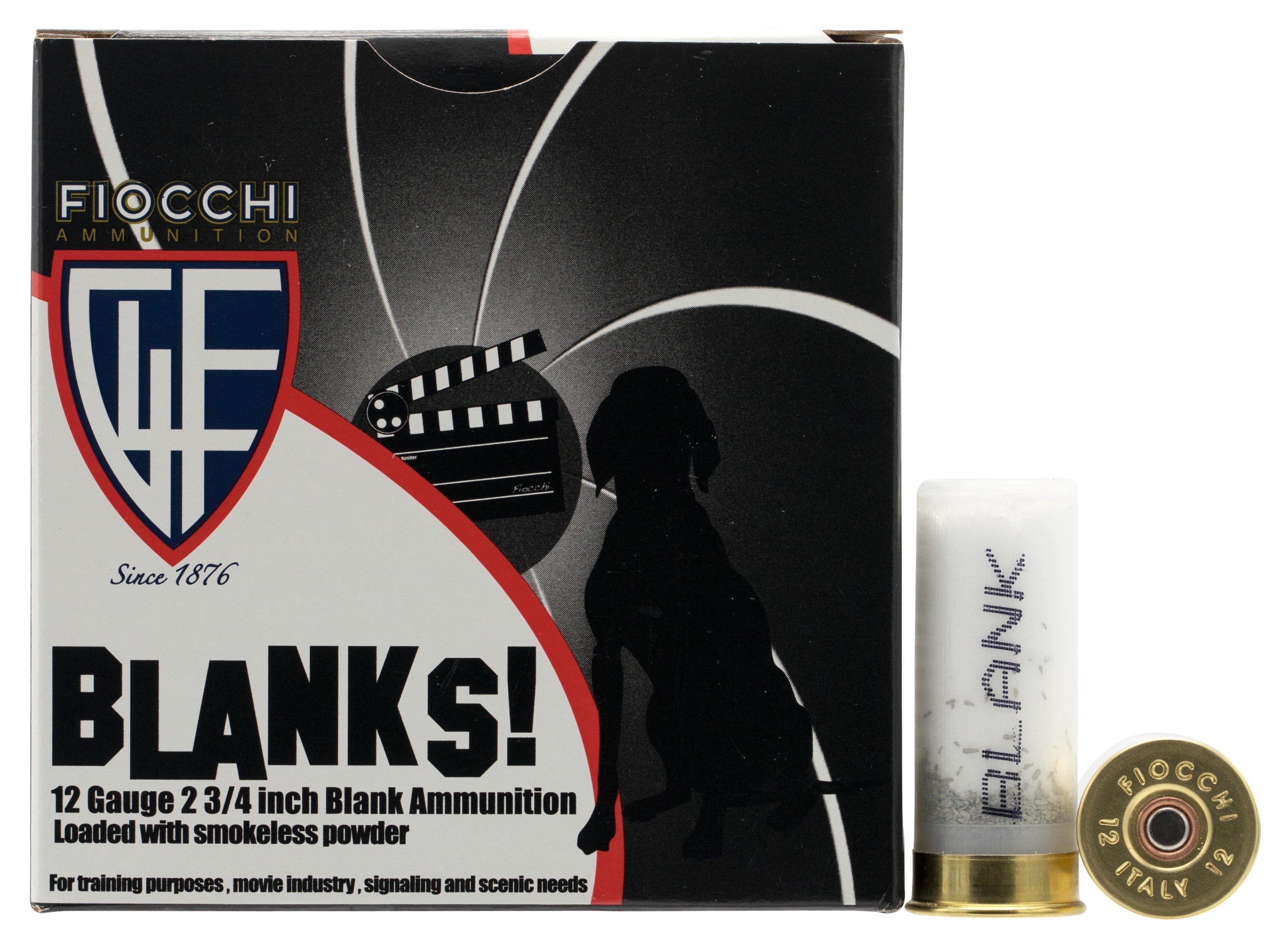 Fiocchi Blanks 12 Gauge Shotshells 25 Round Box