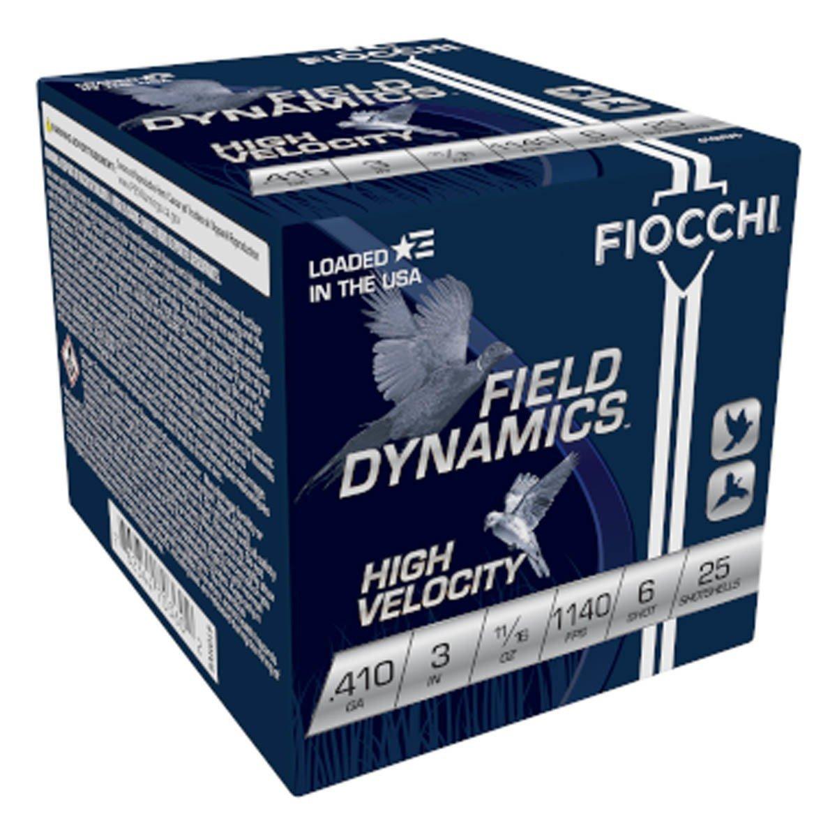 Fiocchi Field Dynamics High Velocity Upland Game .410 Bore Shotshells 25 Round Box