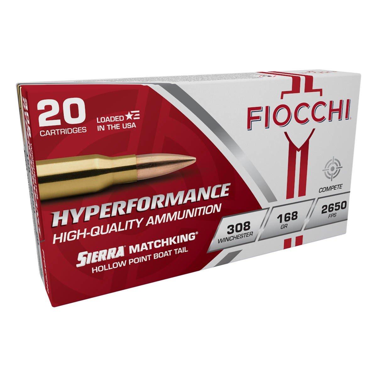 Fiocchi Hyperformance MatchKing 308 Winchester Rifle Ammunition 20 Round Box