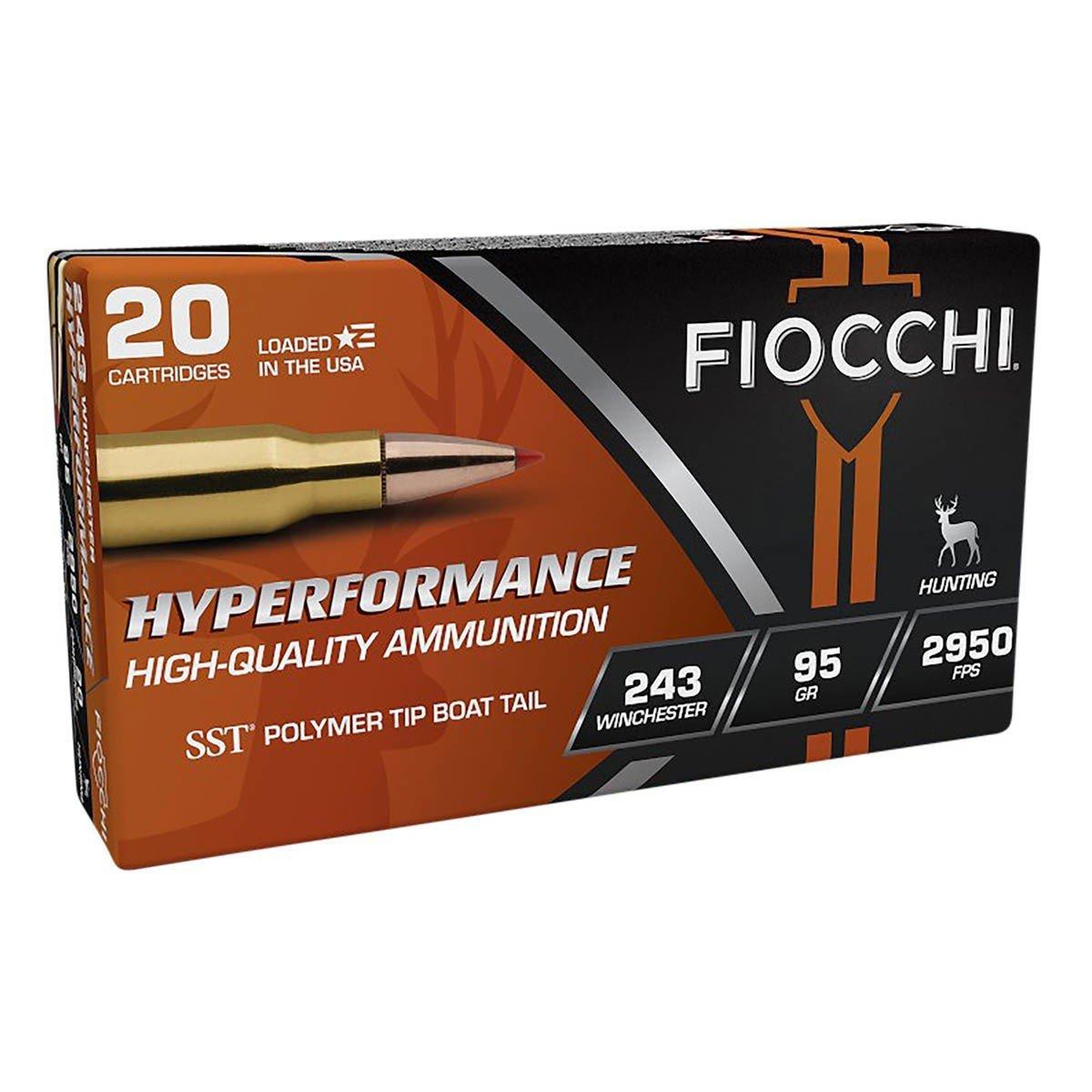 Fiocchi Hyperformance SST 243 Winchester Rifle Ammunition 20 Round Box