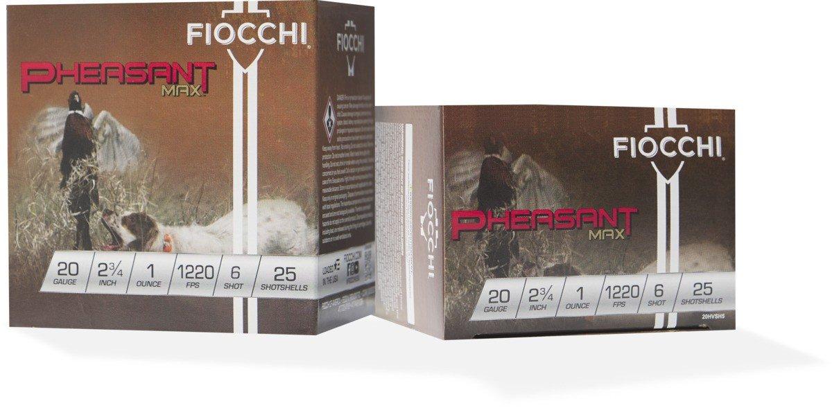 Fiocchi Scheels Exclusive Pheasant Max 20 Gauge Shotshells 25 Round Box - Fiocchi
