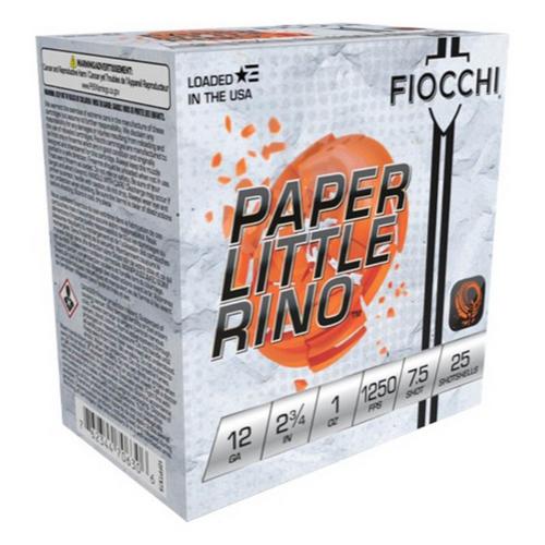Fiocchi Paper Little Rino 12 Gauge Shotshells 25 Round Box - Primary Image