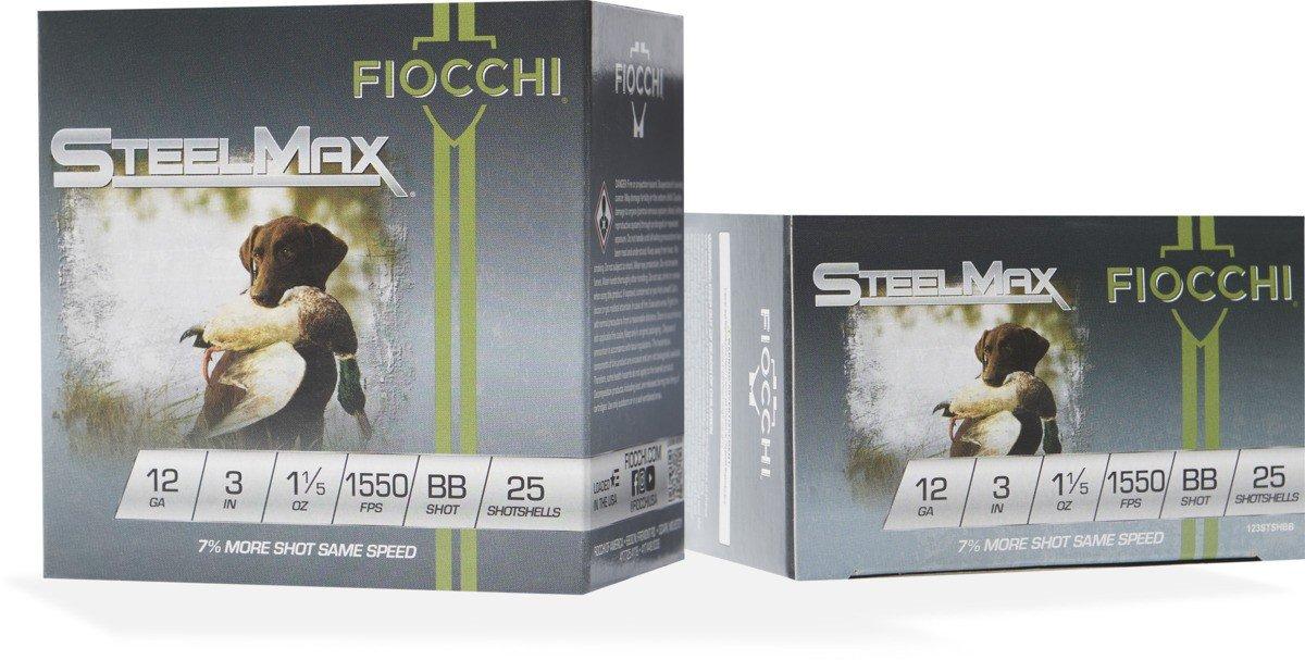 Fiocchi Scheels Exclusive Steel Max 12 Gauge Shotshells 25 Round Box - Fiocchi