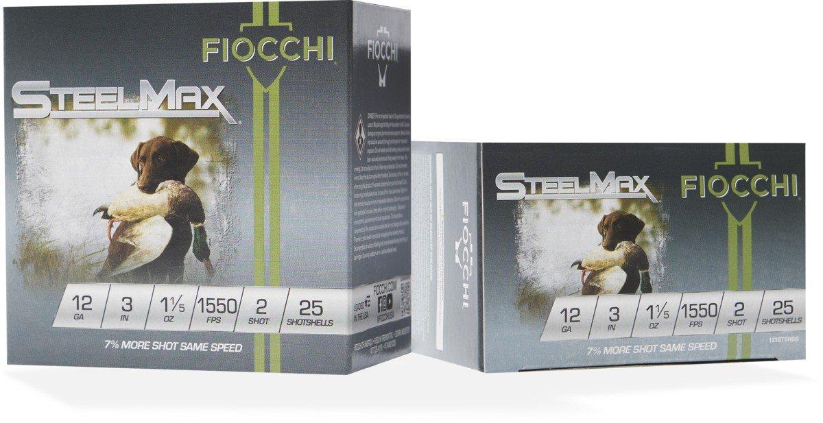 Fiocchi Scheels Exclusive Steel Max 12 Gauge Shotshells 25 Round Box - Fiocchi