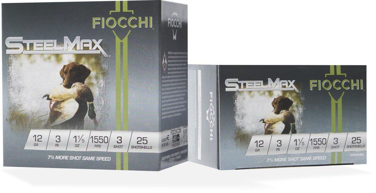 Fiocchi Scheels Exclusive Steel Max 12 Gauge Shotshells 25 Round Box - Fiocchi