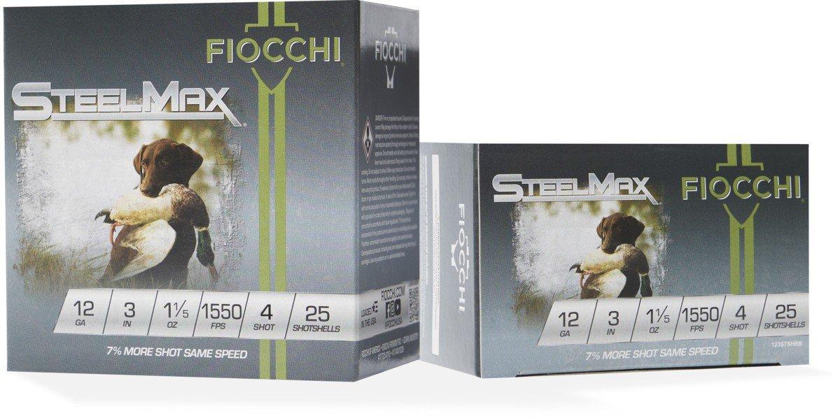 Fiocchi Scheels Exclusive Steel Max 12 Gauge Shotshells 25 Round Box - Fiocchi