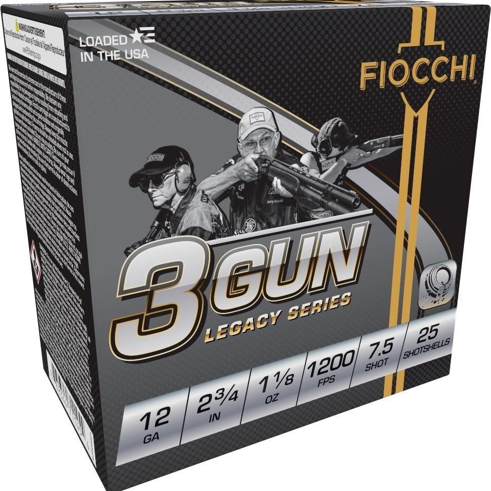Fiocchi Shooting Dynamics 3-Gun Legacy Series 12 Gauge Shotshells 25 Round Box