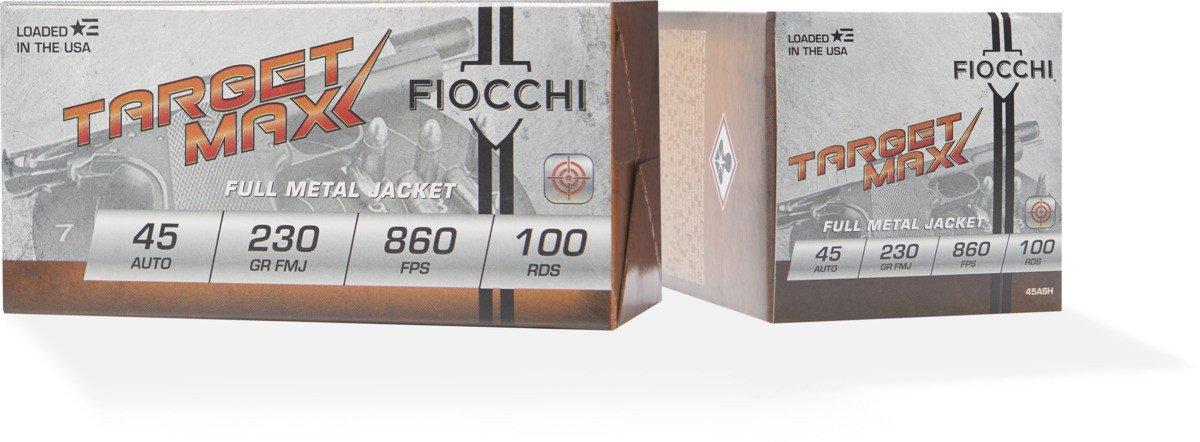 Fiocchi Target Max SCHEELS Exclusive 45 ACP Handgun Ammunition 100 Round Box - Fiocchi