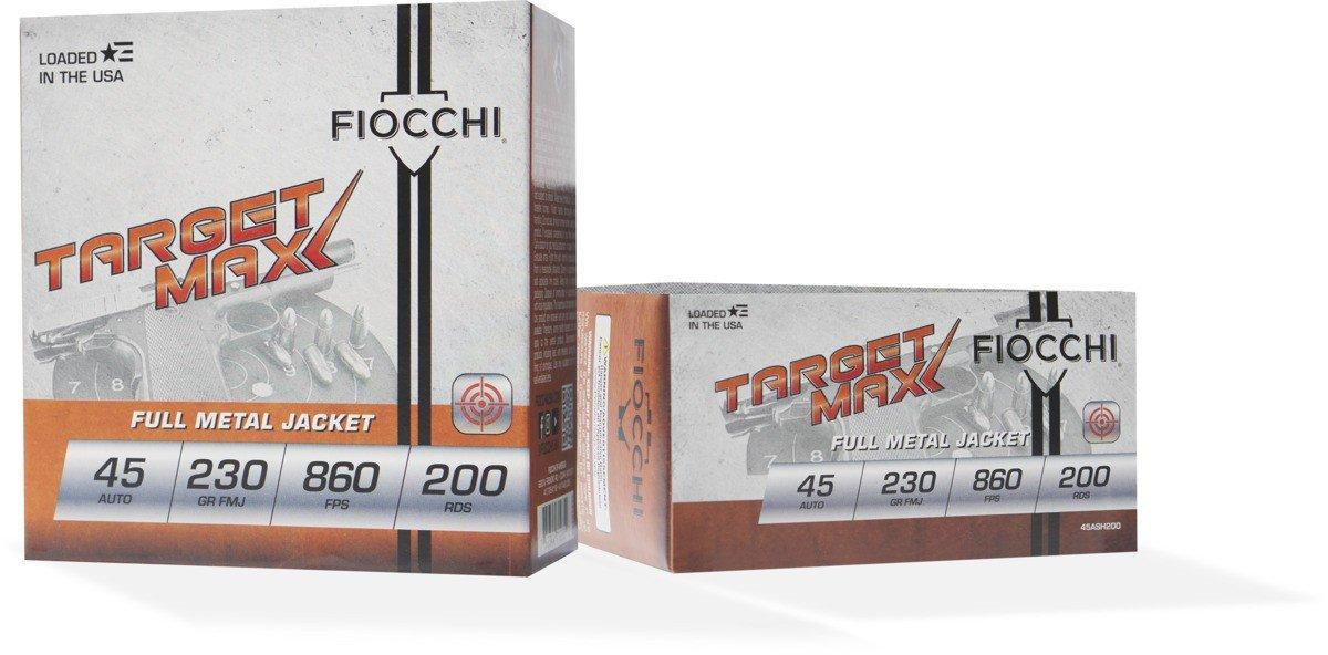 Fiocchi Target Max SCHEELS Exclusive 45 ACP Handgun Ammunition 200 Round Box - Fiocchi